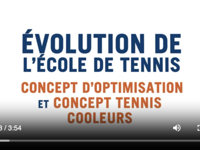 Evolution de l’école de tennis