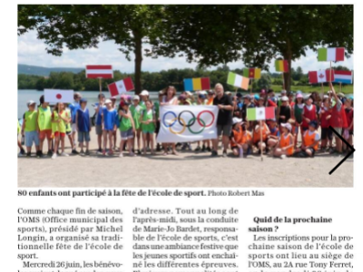 La fête de l’Ecole de Sport de l’O.M.S a fédéré  80 enfants